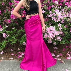 Pink/black Prom Dress